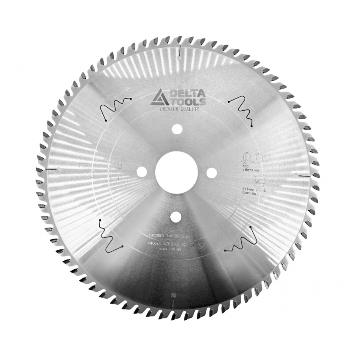 Дисковая пила для ФРЦ DELTA TOOLS Premium 400*4.4/3.2*60 Z72 TR-F фото